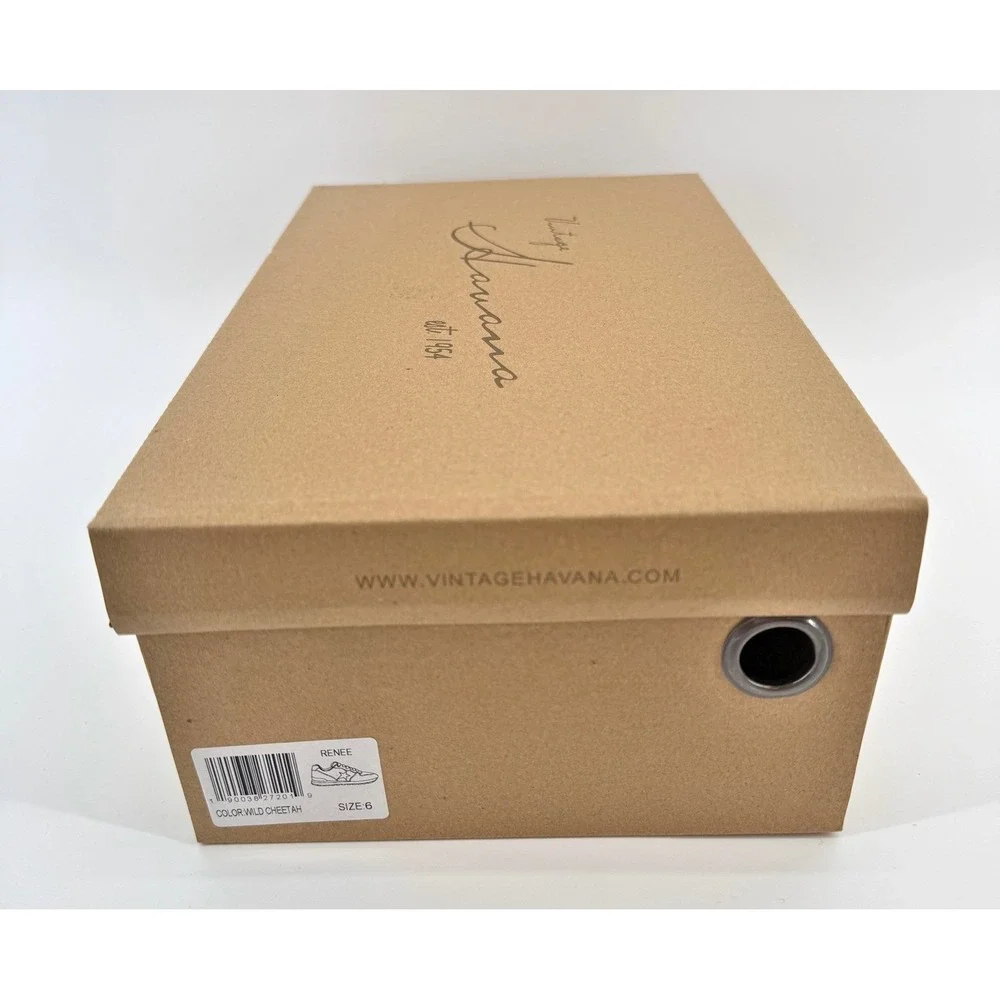 Vintage Havana Sneakers‎ Womens Size 6 Renee Wild Cheetah Star Leopard Print NEW - Picture 9 of 15